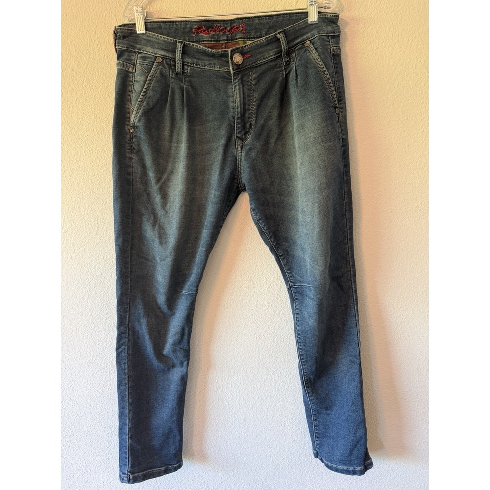 VERY NICE LEVI'S Women's REDLOOP Med Blue Skinny Cotton Denim Jeans Size 36 X 34
